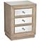 Gabriella 20" Wide Mirrored and Oak Wood Accent Chest