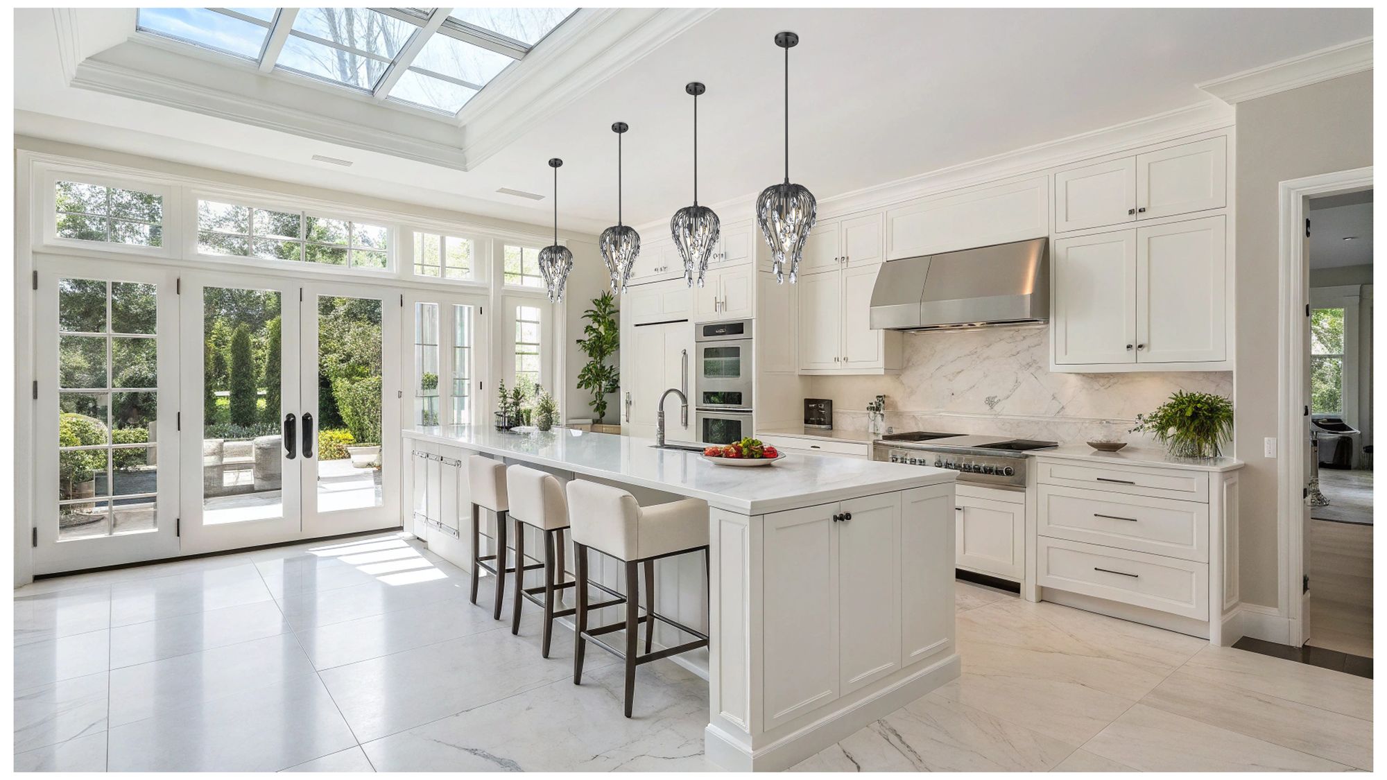 Image 3 Gabriella by Z-Lite 9 inch Matte Black 3 Light Pendant more views