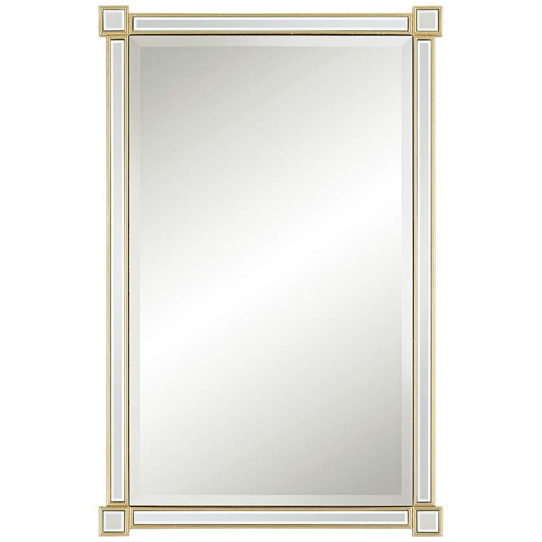 Image 2 Gabriella Gold Leaf 27 inch x 42 inch Rectangular Wall Mirror