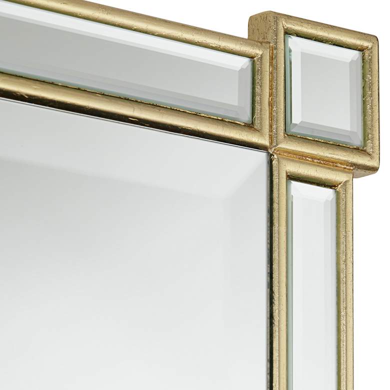 Image 3 Gabriella Gold Leaf 27 inch x 42 inch Rectangular Wall Mirror more views