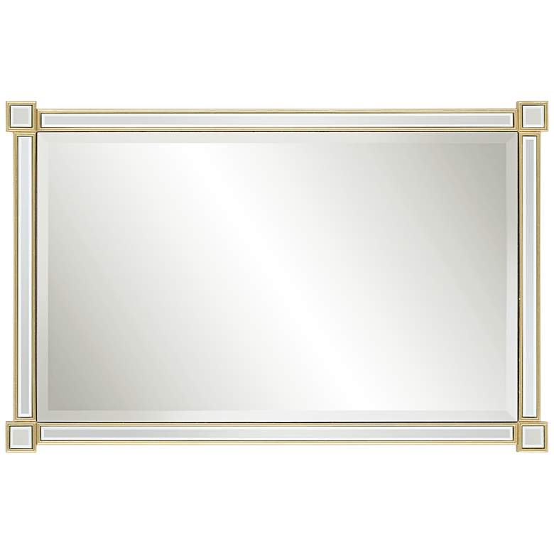Image 5 Gabriella Gold Leaf 27 inch x 42 inch Rectangular Wall Mirror more views