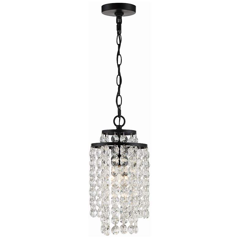 Image 1 Gabrielle 1 Light Matte Black Chandelier
