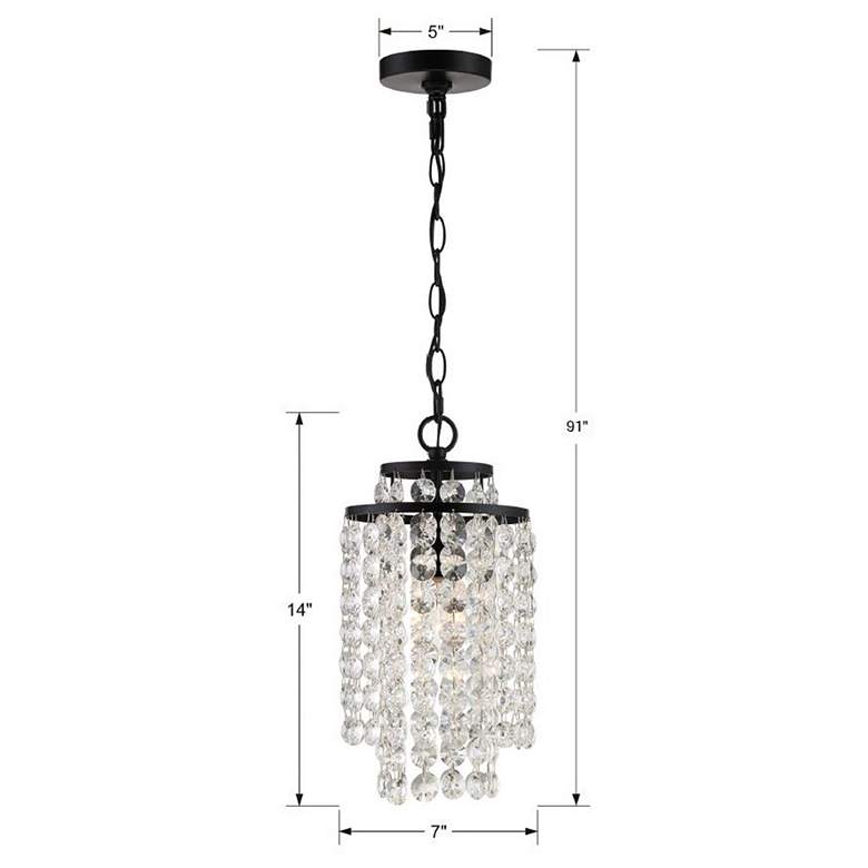 Image 5 Gabrielle 1 Light Matte Black Chandelier more views