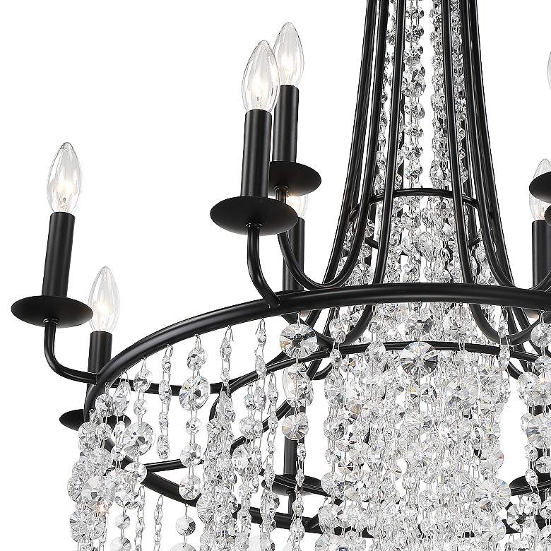 Image 5 Gabrielle 12 Light Matte Black Chandelier more views