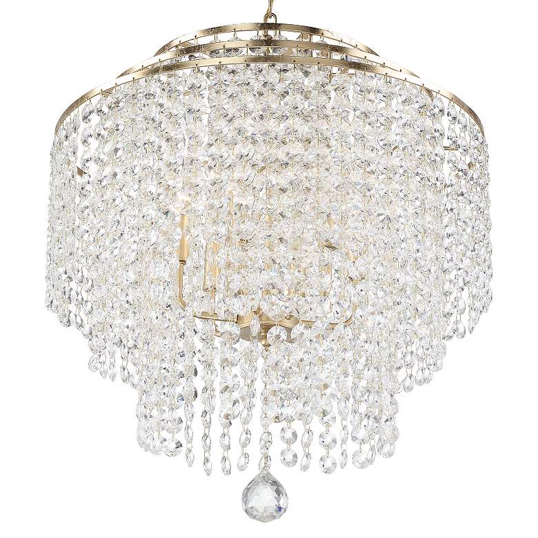 Image 3 Gabrielle 6 Light Antique Gold Chandelier more views