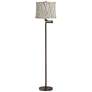 1_Gabrielle 60 1/2"H Bronze Swing Arm Floor Lamp with Kinmen Gray Shade