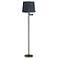 Gabrielle 60 1/2"H Bronze Swing Arm Floor Lamp with Sally Green Shade