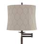 2_Gabrielle 60 1/2"H Bronze Swing Arm Floor Lamp with Salzburg Khaki Sha more views