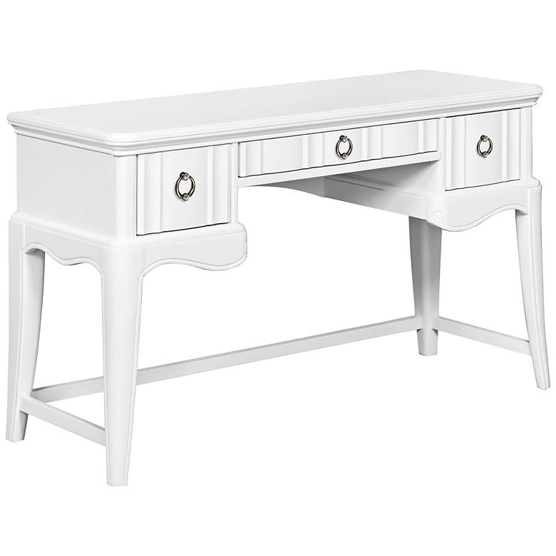 Image 1 Gabrielle Snow White 3-Drawer Desk
