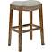 Gaby 25 3/4" Natural Wood Backless Counter Stool