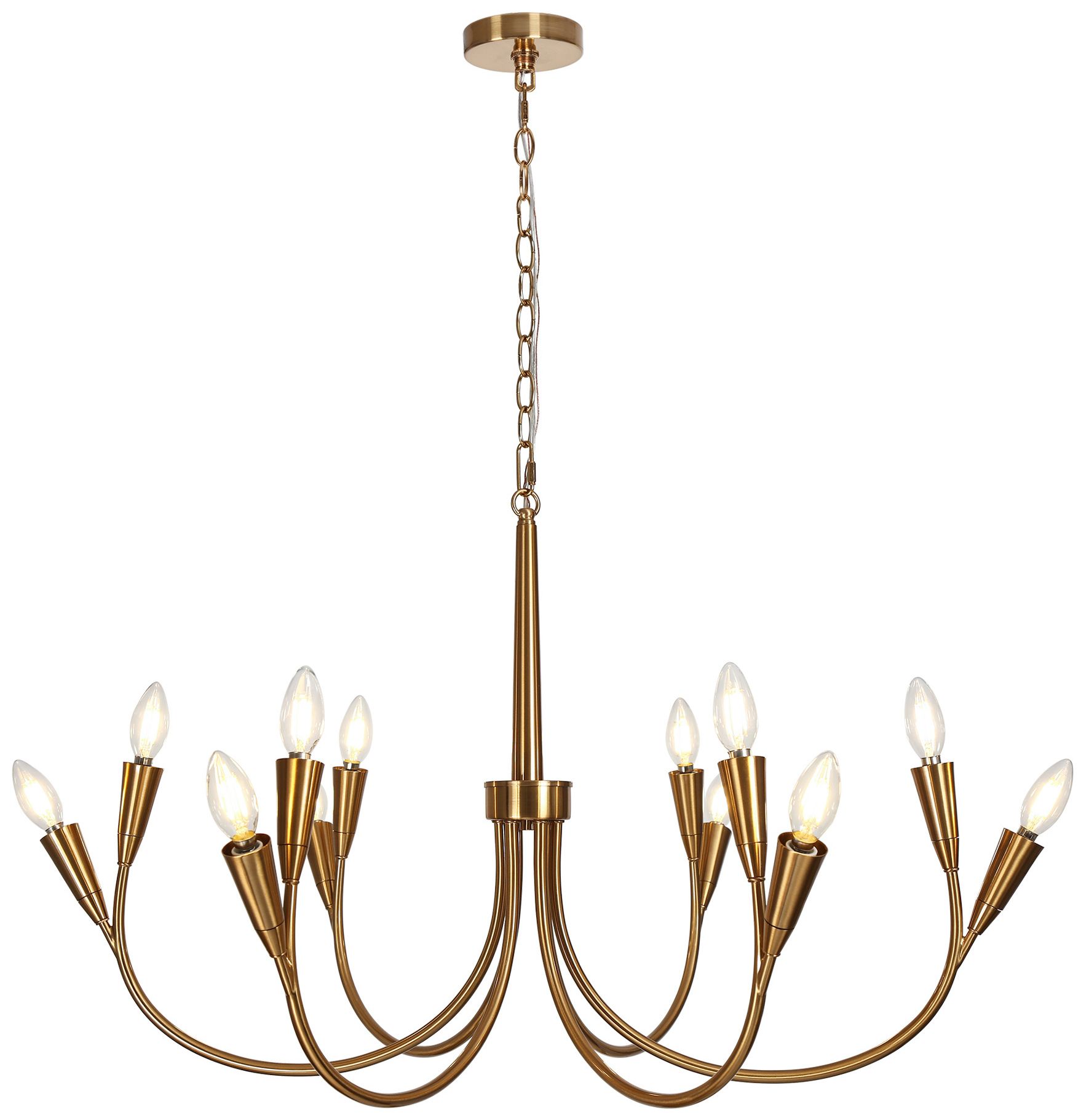 Gadtefu 12-Light Gold Chandelier - Made to Order
