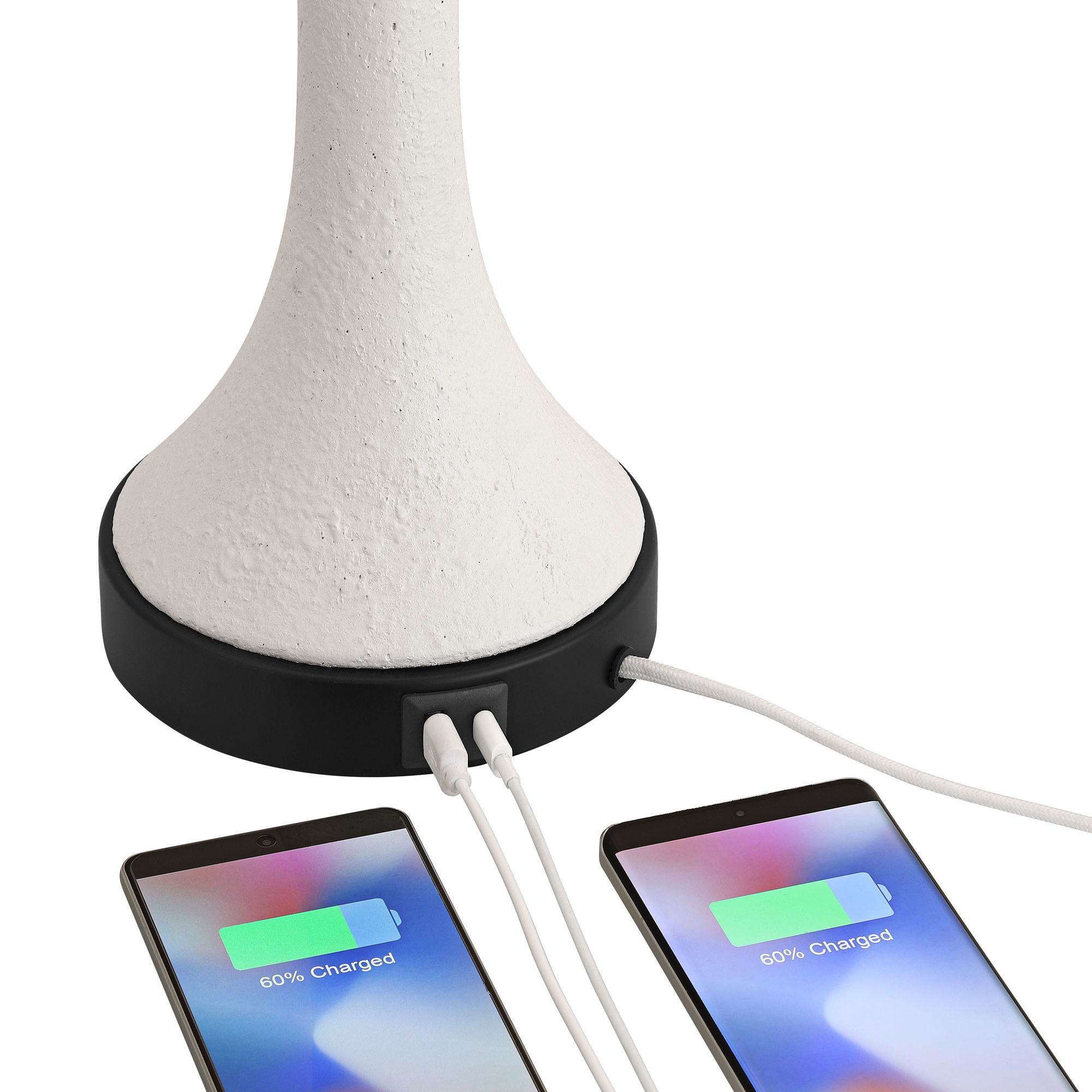 Image 6 Gaffigan 29" High White and Black Column Table Lamp Set of 2 more views