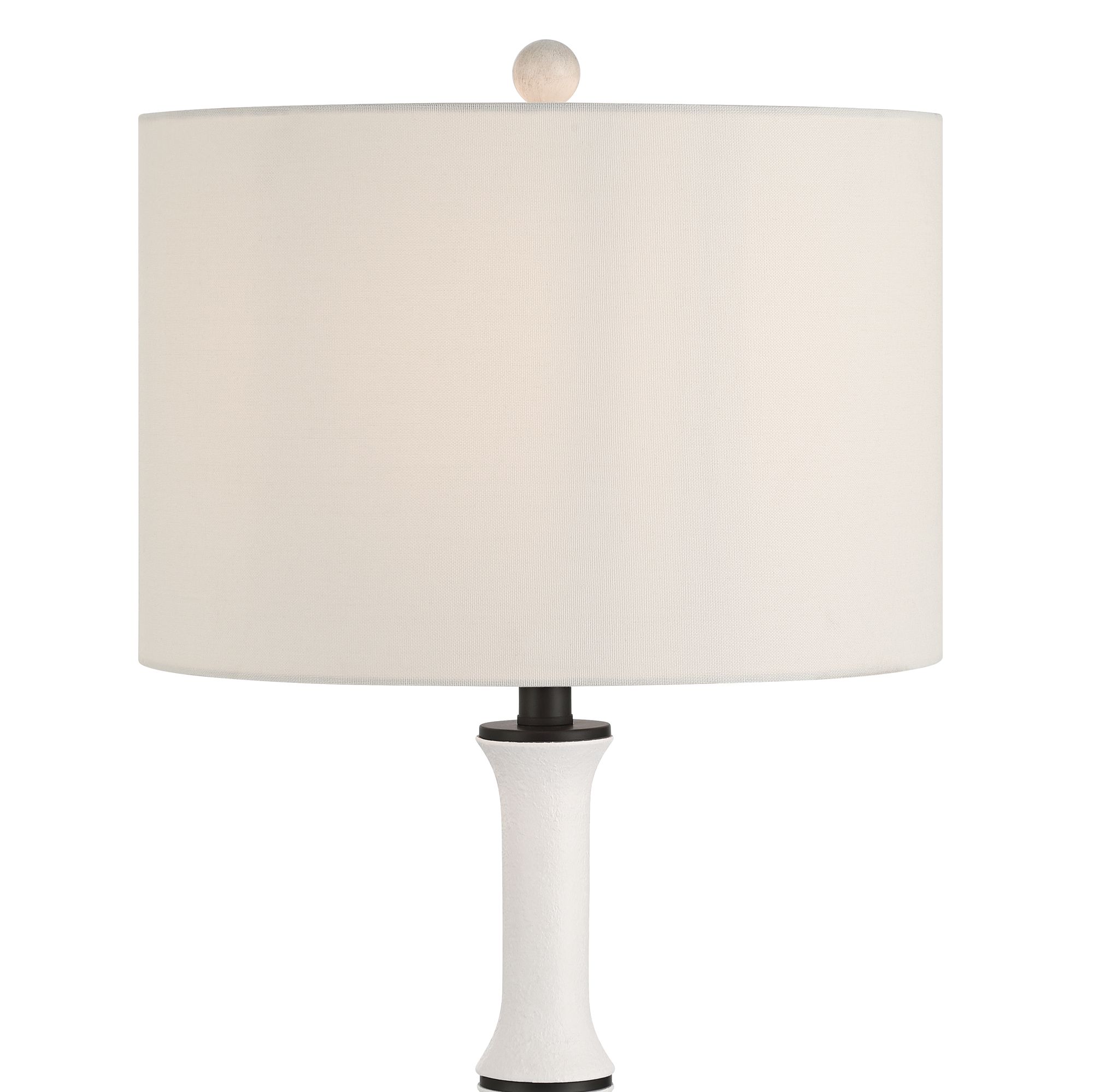 Image 3 Gaffigan 29" High White and Black Column Table Lamp Set of 2 more views