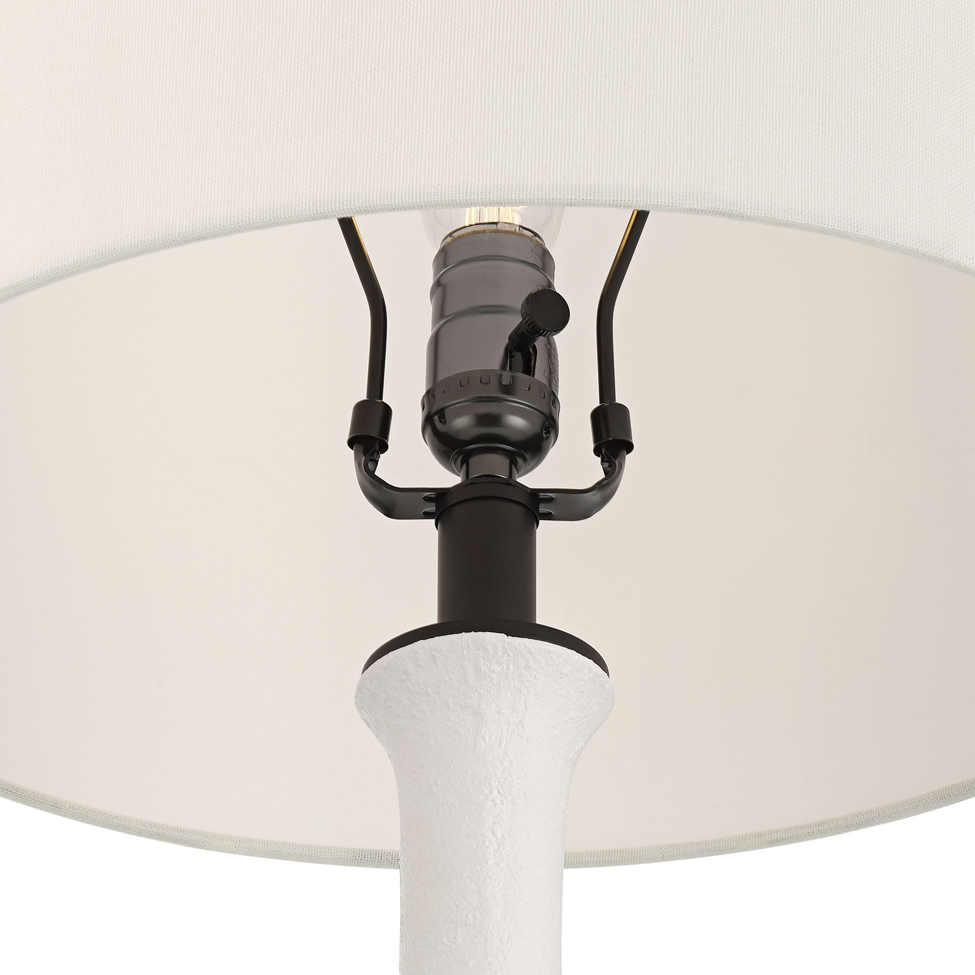 Image 4 Gaffigan 29" High White and Black Column Table Lamp Set of 2 more views