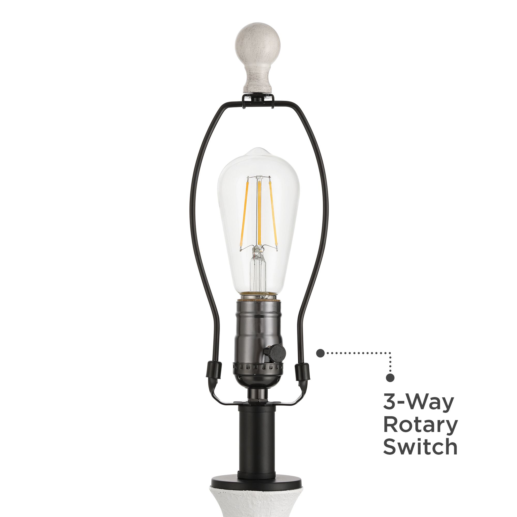 Image 5 Gaffigan 29" High White and Black Column Table Lamp Set of 2 more views