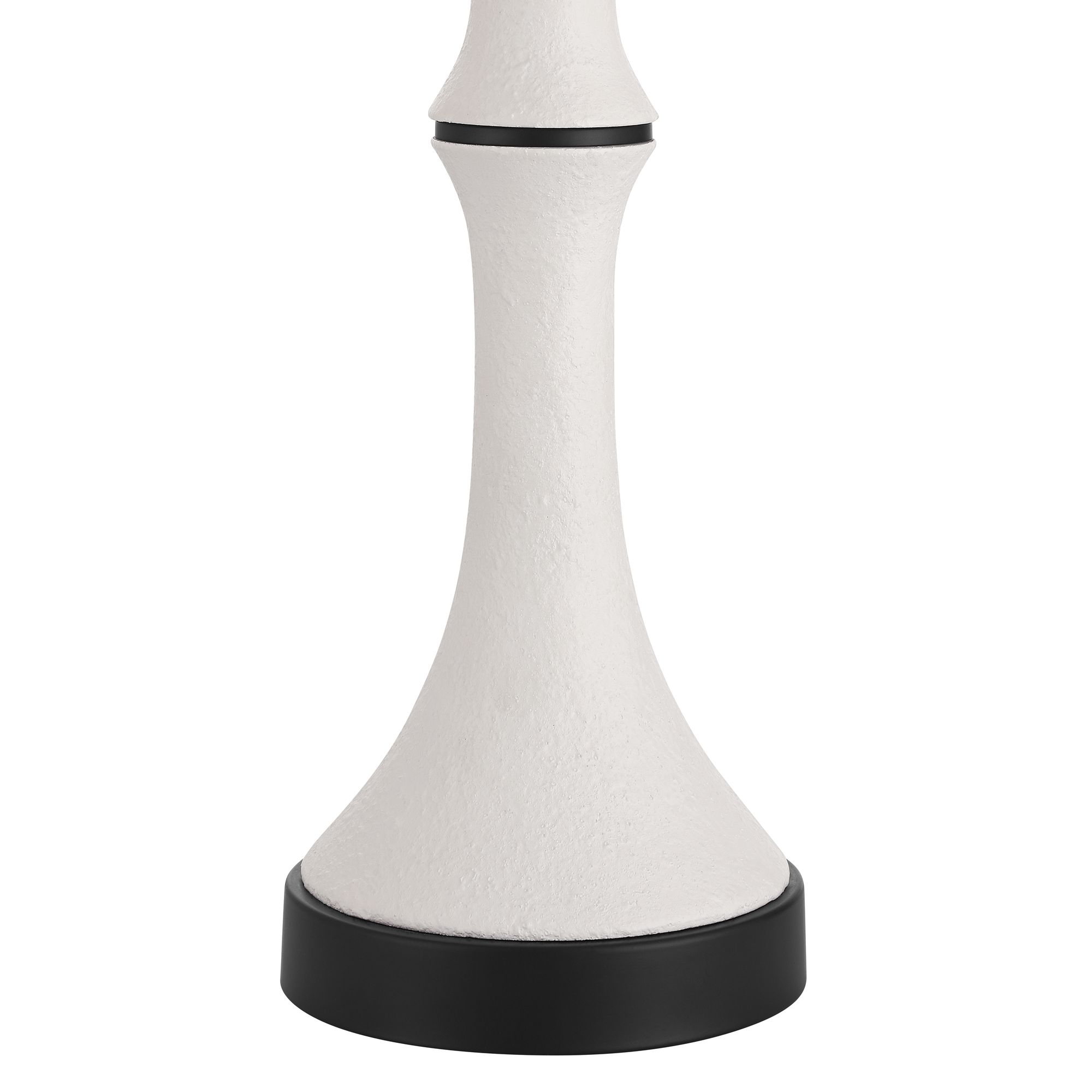 Gaffigan 29" High White and Black Column Table Lamp Set of 2