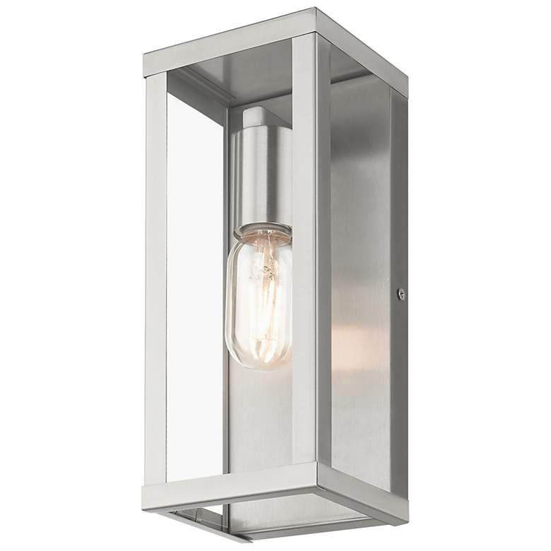 Image 5 Gaffney 11" High Brushed Nickel Outdoor Wall Light more views
