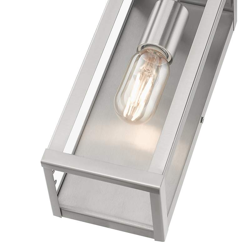 Image 7 Gaffney 11" High Brushed Nickel Outdoor Wall Light more views
