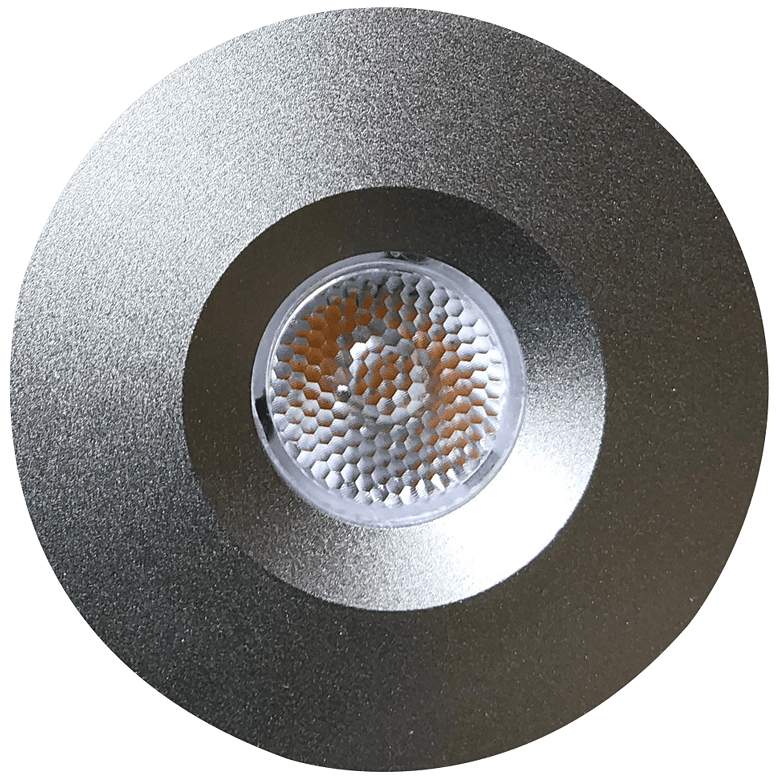 Image 1 Gage 1.75"W Stainless Steel LED Recessed Puck/Cabinet Light
