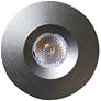 Gage 1.75"W Stainless Steel LED Recessed Puck/Cabinet Light
