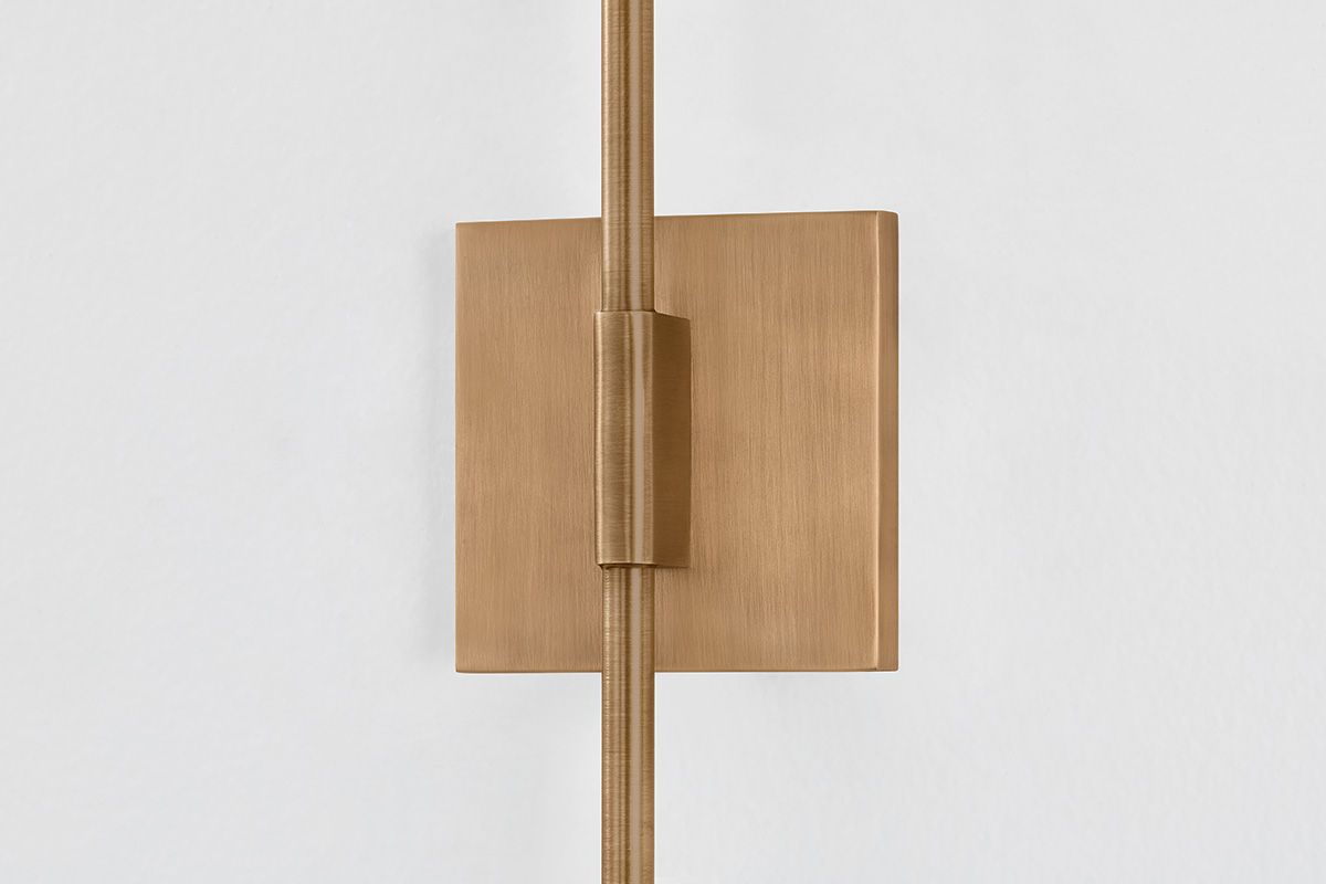 Image 2 Gage 15 1/4" High Patina Brass Wall Sconce more views