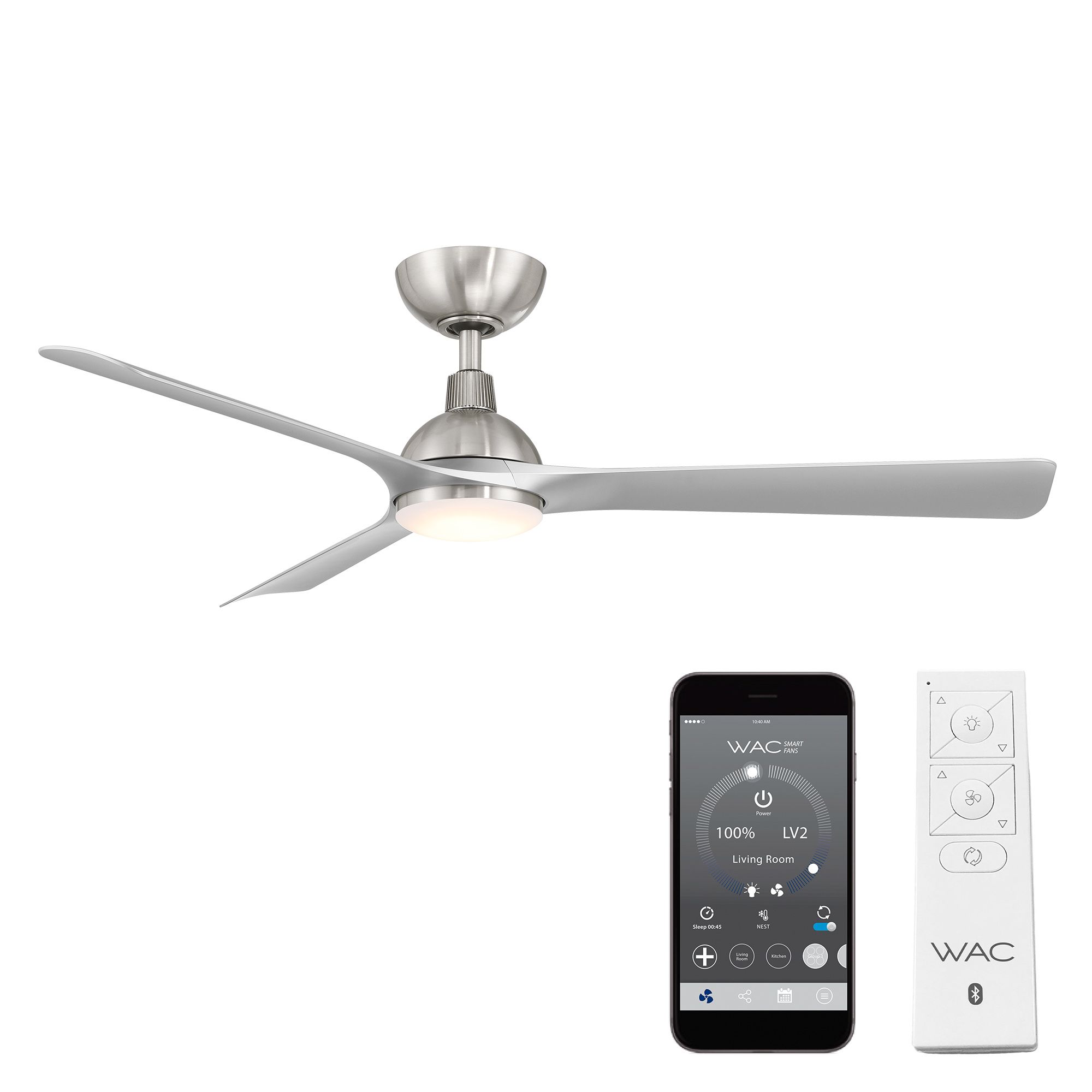 Gage 3-Blade LED Smart Ceiling Fan