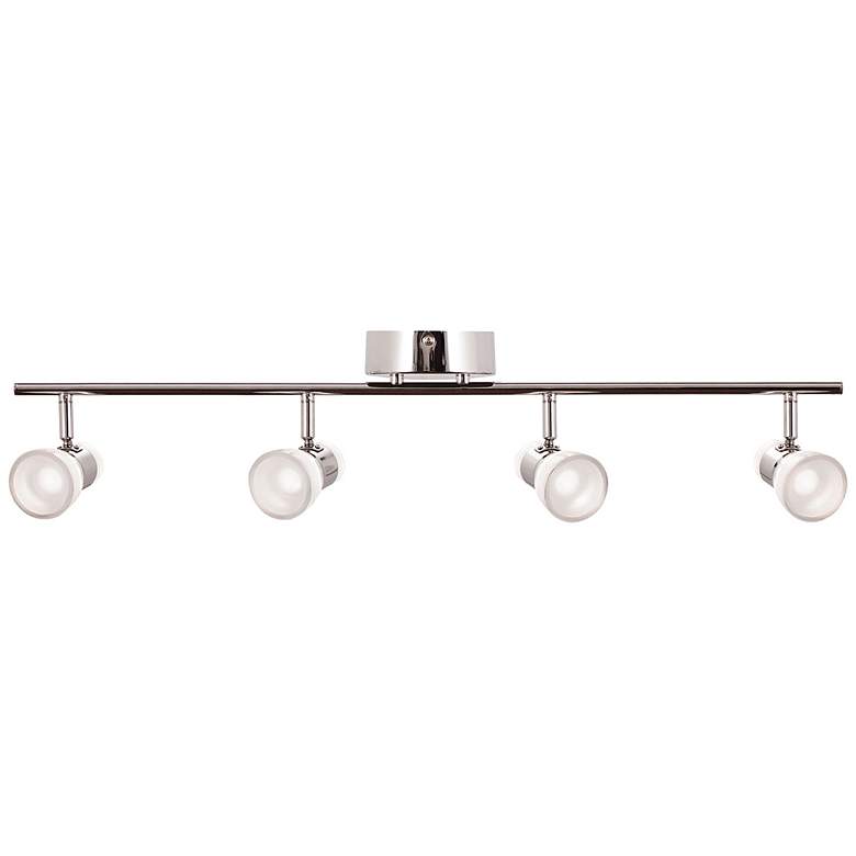 Image 1 Gage 4-Light Polished Chrome Swivel LED Track Fixture