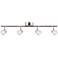 Gage 4-Light Polished Chrome Swivel LED Track Fixture