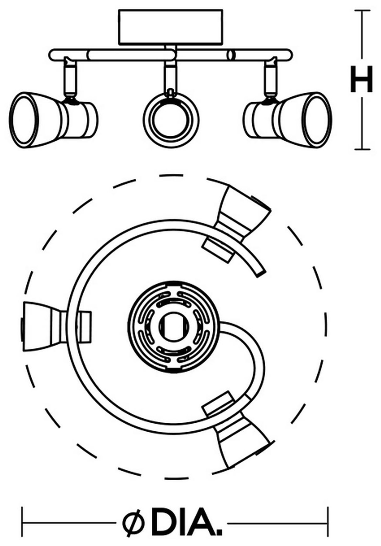 Image 2 Gage 4-Light Polished Chrome Swivel LED Track Fixture more views