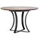 Gage 48" Wide Tanner Brown Acacia and Gunmetal Dining Table