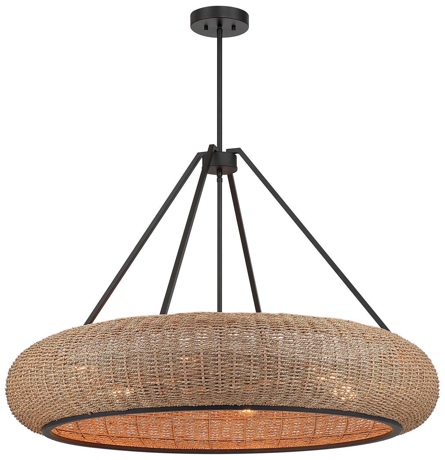 Image 6 Gaia 6-Light Pendant in Matte Black by Breegan Jane more views