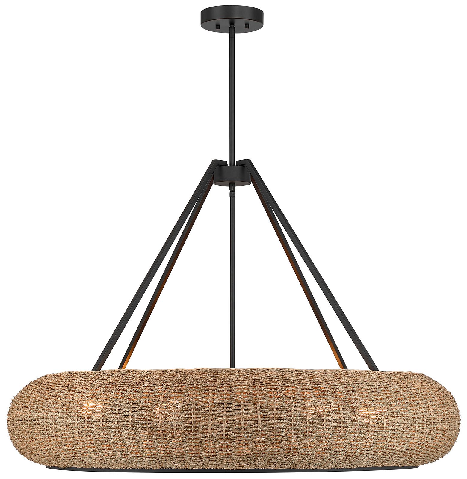 Gaia 6-Light Pendant in Matte Black by Breegan Jane