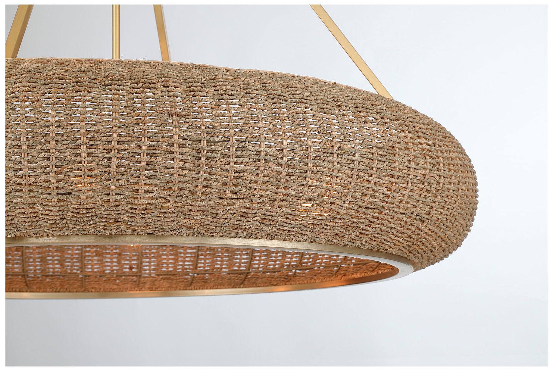 Image 3 Gaia 6-Light Pendant in Warm Brass by Breegan Jane more views