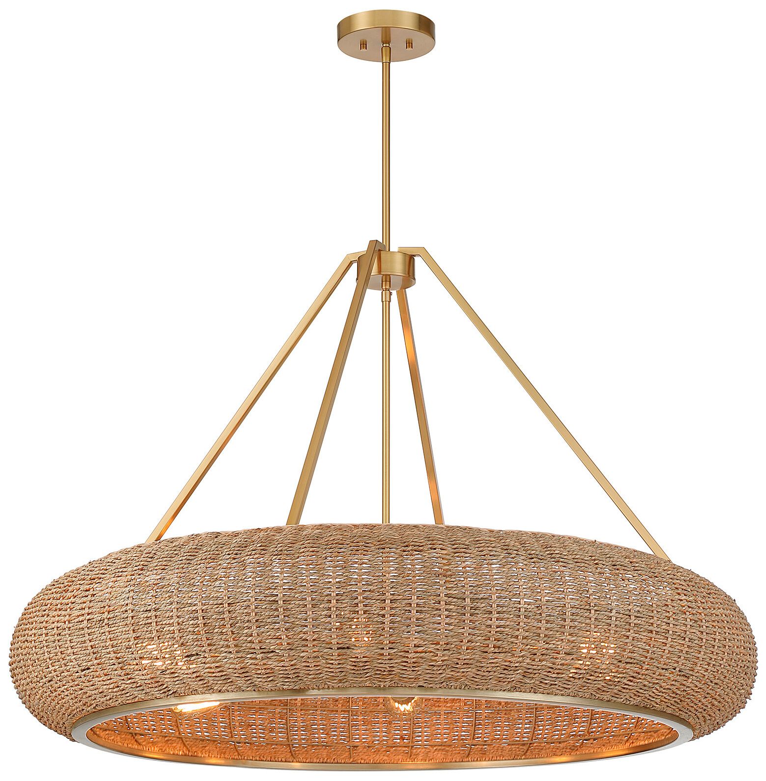 Image 6 Gaia 6-Light Pendant in Warm Brass by Breegan Jane more views