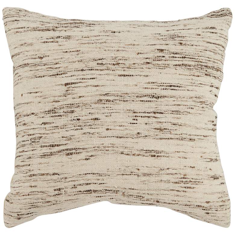 Image 2 Gaia Tan Texture 20 inch Square Decorative Throw Pillow
