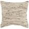 Gaia Tan Texture 20" Square Decorative Throw Pillow