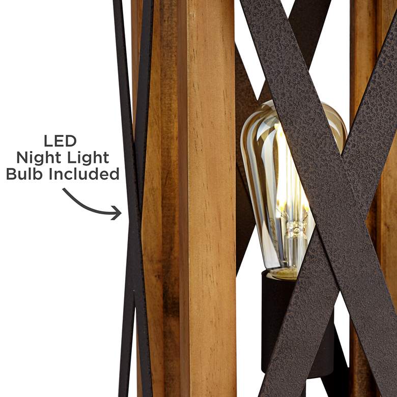 Image 4 Gaines Farmhouse Style Night Light Table Lamp more views