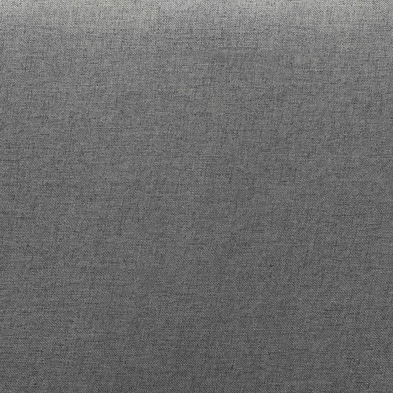 Image 3 Gala Dark Gray Fabric Tufted Arched Queen Size Headboard more views