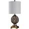 Gala With Dunbrook Antique Silver and Copper Table Lamp