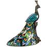 2_Galana Turquoise Peacock 15 1/2"H Bronze Accent Table Lamp