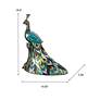 7_Galana Turquoise Peacock 15 1/2"H Bronze Accent Table Lamp more views