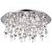 Galassia 26 3/4" Wide Chrome and Crystal Ceiling Light