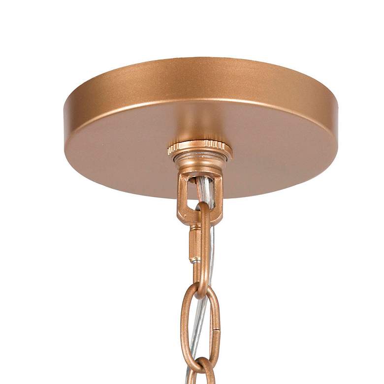 Image 2 Galateia 6 1/2" Wide Satin Gold Mini Pendant more views