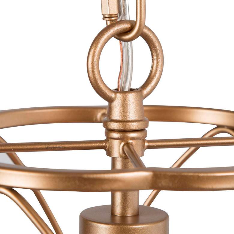 Image 6 Galateia 6 1/2" Wide Satin Gold Mini Pendant more views
