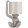 Galaxia 18" High Silver Sitting Monkey Accent Table Lamp