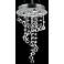 Galaxy 16" Wide Chrome and Crystal Small 5-Light Chandelier