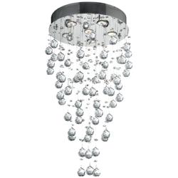 Galaxy 18&quot; Wide Chrome and Crystal 6-Light Chandelier