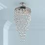 Galaxy 20" Wide Chrome and Crystal 9-Light Chandelier