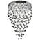 Galaxy 28" Wide Chrome and Crystal 12-Light Chandelier