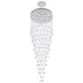 Galaxy 30" Wide Chrome and Crystal 16-Light Chandelier